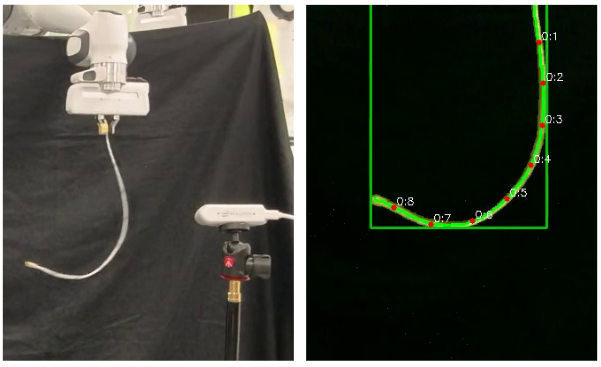 Markerless experiment setup
